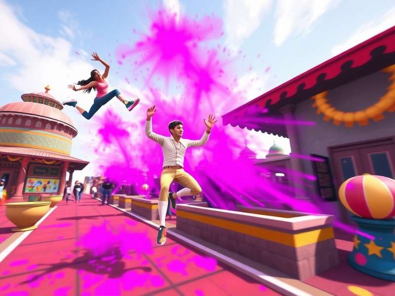 Dazzling Holi Sprint strategy guide showing power-up combinations